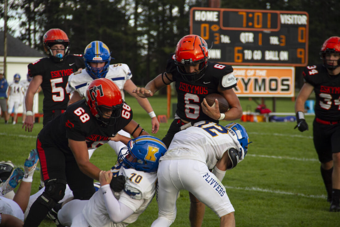 Eskymos rally to beat Flivvers on opening night